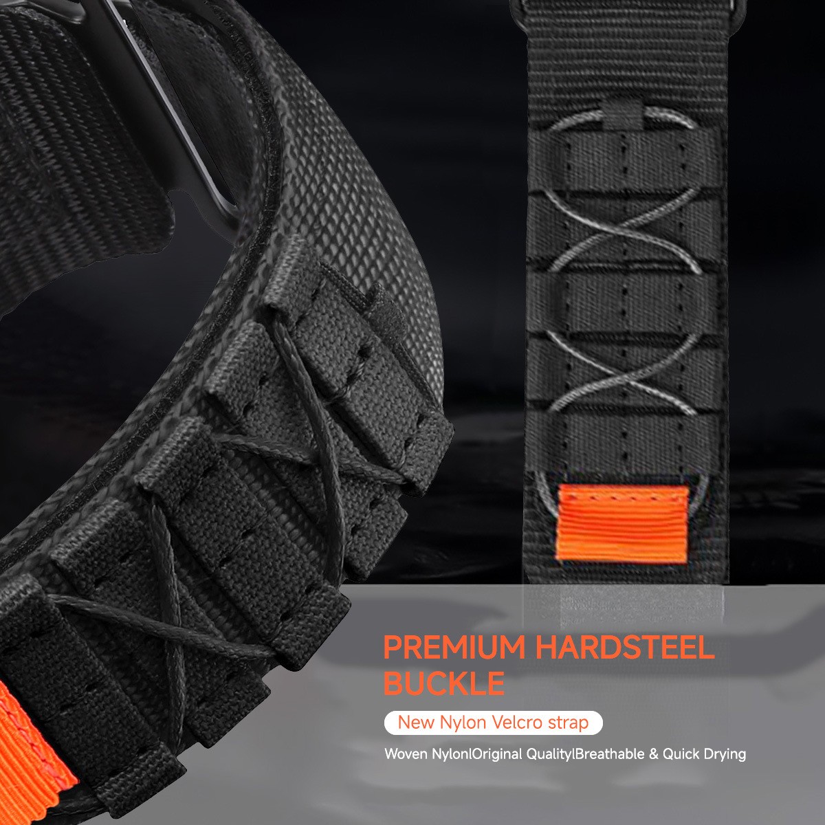For Samsung Galaxy Watch 7 Ultra 47mm Sports Nylon Woven Watch Strap Colourful