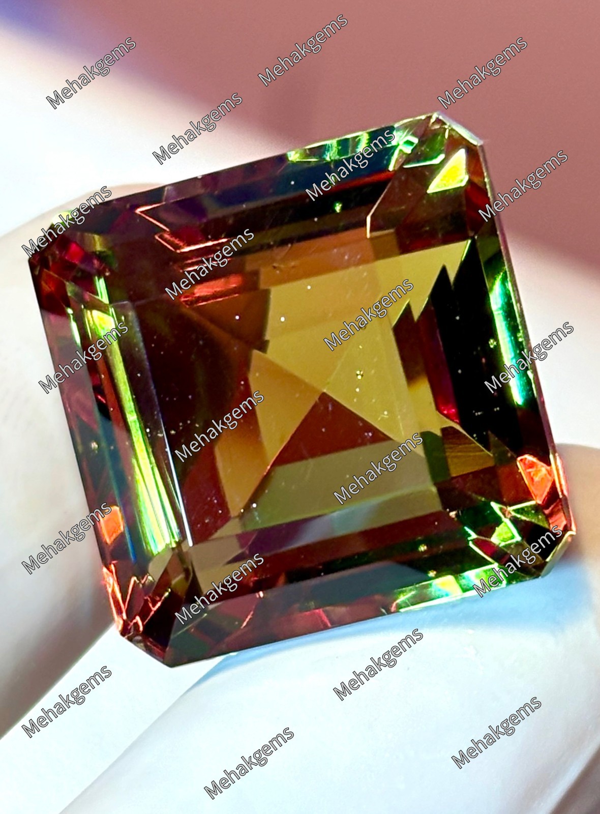 Certified Zultanite Color Changing Gemstone, Large Square Faceted Jewelry