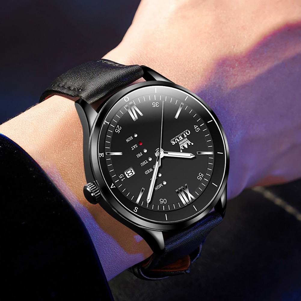 OLEVS 2931 Luminous 3Bar Waterproof Best Present Japan Movement Quartz Watch`