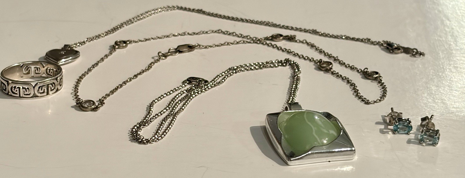 Chic Silver Tone & 925 Lot. (50+ ) Jewelry & More ! SEE PHOTOS & DESCRIPTION!