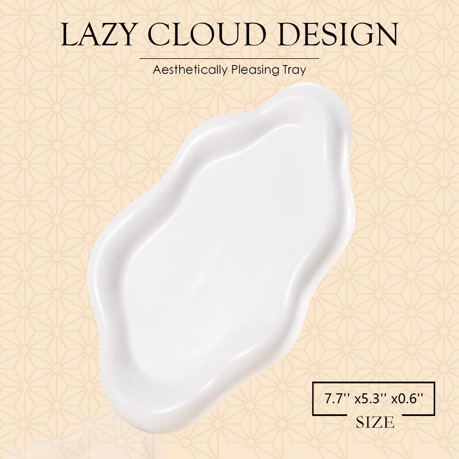 Decorative Cloud Jewelry Tray – Ceramic Trinket Dish, Ring Holder & Key Bowl, Ae