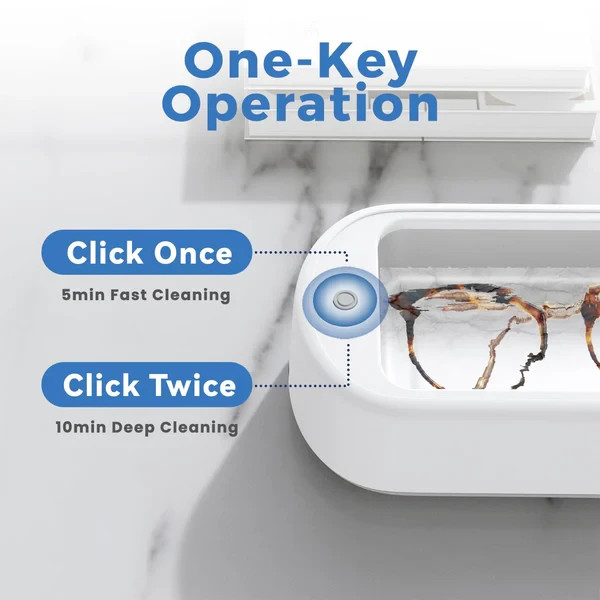Portable Ring Cleaning Machine for Sparkling Shine-Ultrasonic Jewelry Cleaner