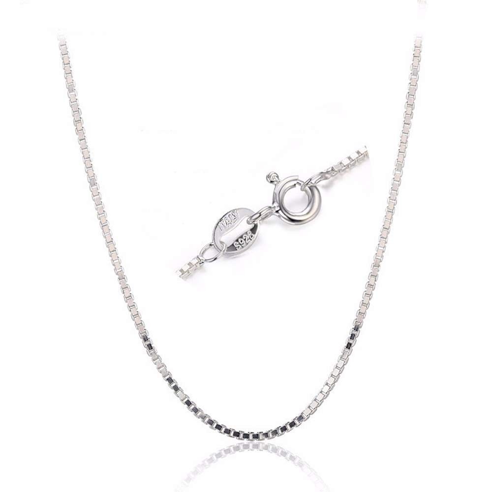 925 Sterling Silver Designer Chain 0.8MM Delicate Italian Box Chain – Super Thin