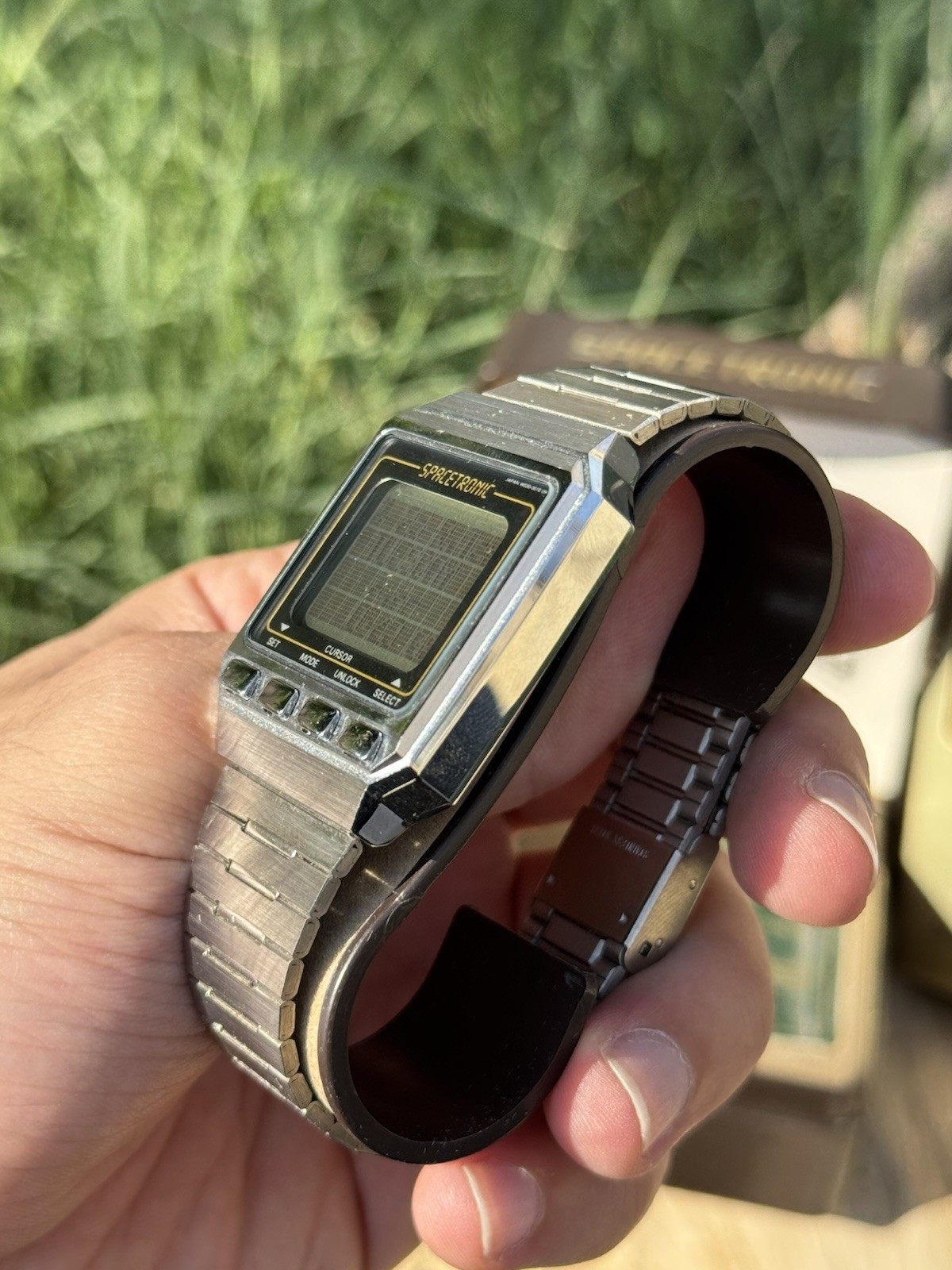 Vintage Seiko Spacetronic W030-0010 Digital Watch Quartz W/Box & Full Set