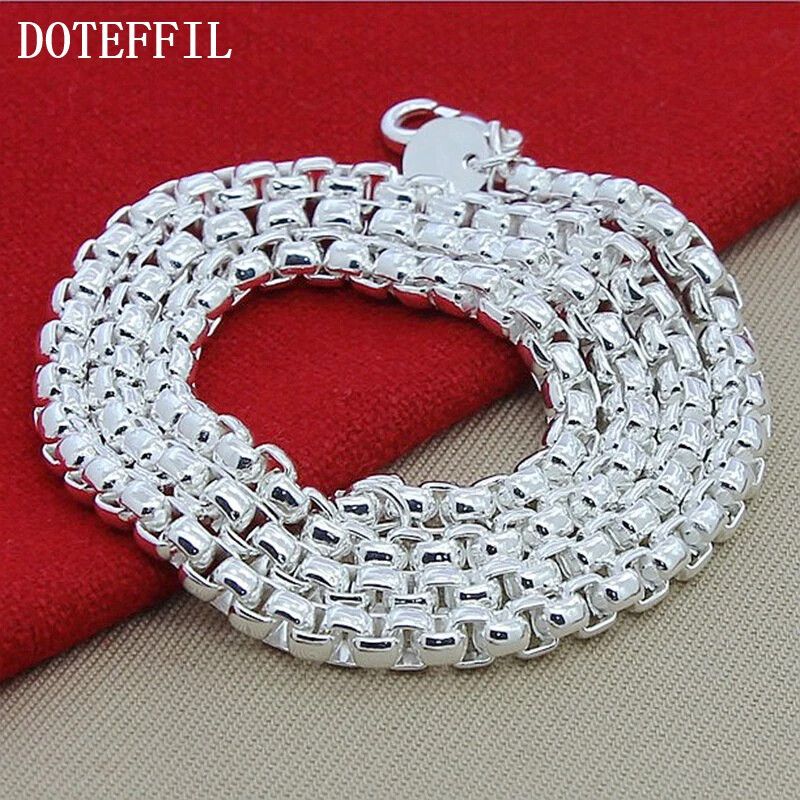 Cadena de Plata 925 para Hombre Mujer PUEDES Lucir Elegante y Atractiva