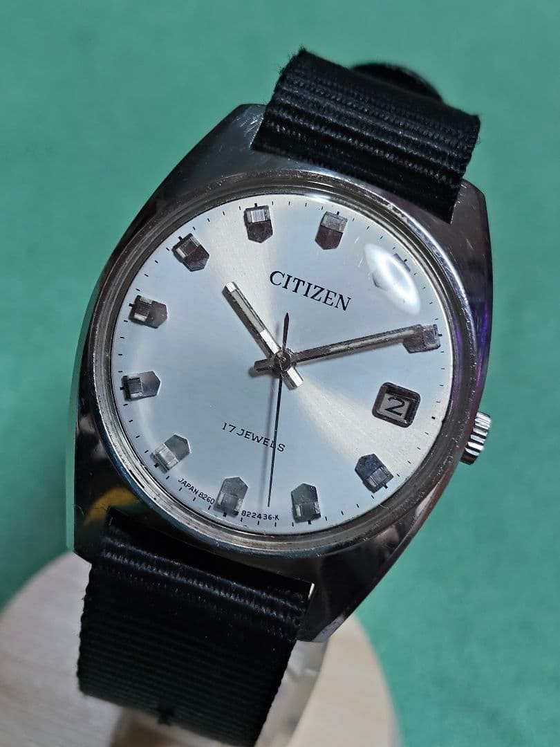 Citizen Homer Vintage Manual Wind Watch 1977 Overhauled with Shock Protection
