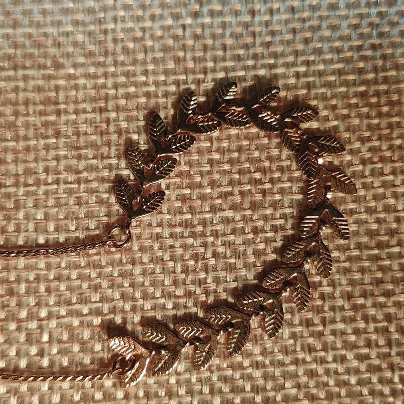 Rose Gold Adjustable Slider Chain Leaf Bracelet