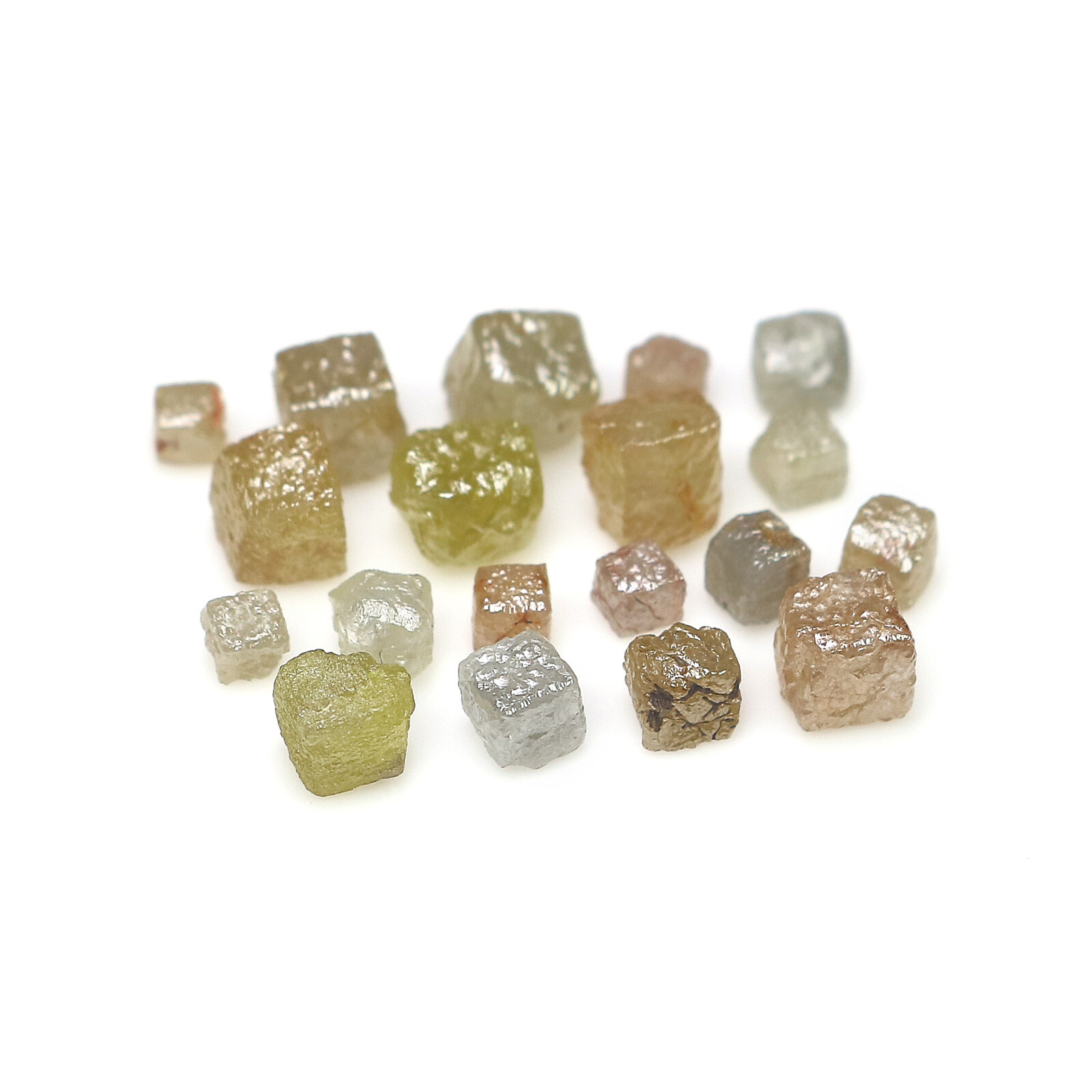 Natural Rough Cube Diamond 2.00to4.00 MM 1 Ct Scoop Mix Color Rough Diamond Q75