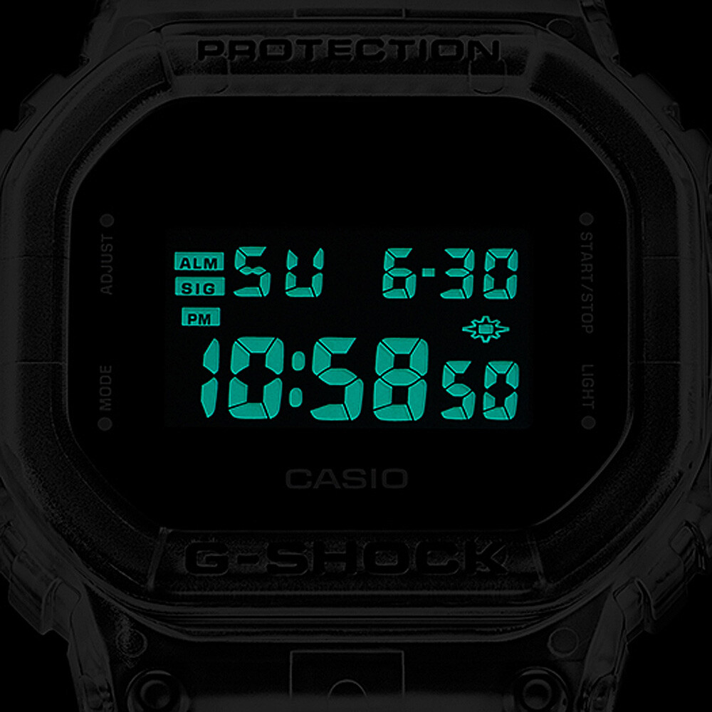 G-Shock Semi-Transparent Skeleton Special Limited Edition Watch DW-5600SKE-7