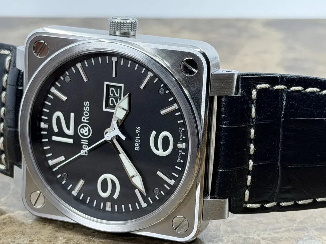 Bell & Ross BR01-96 Big Date Automatic 46mm with 4 sets of Straps Box Booklets