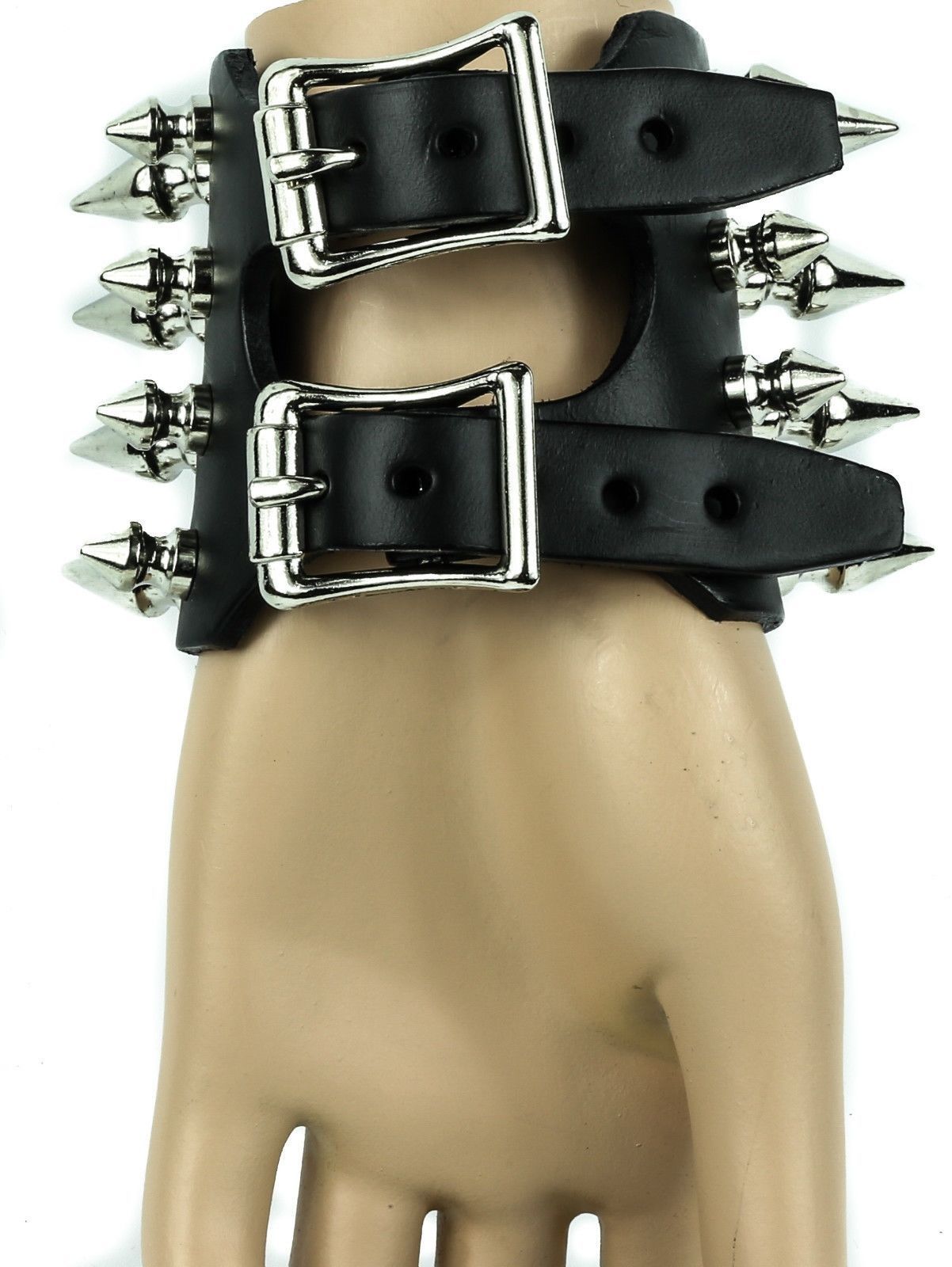 Spike Short Bracer Gauntlet Bracelet Punk Goth Heavy Thrash Death metal