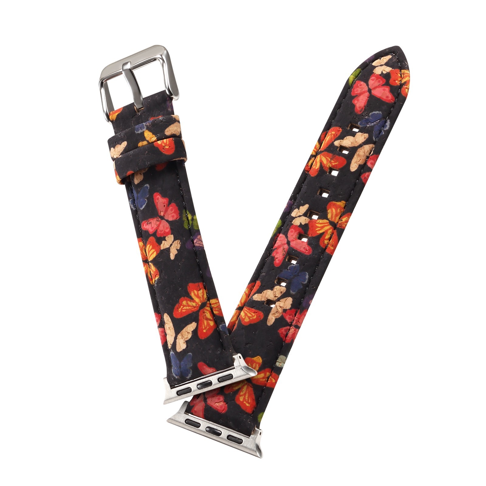 Leather Butterfly Band for Apple Watch 38mm 40mm 41mm 42mm 44mm 45mm 46mm 49mm