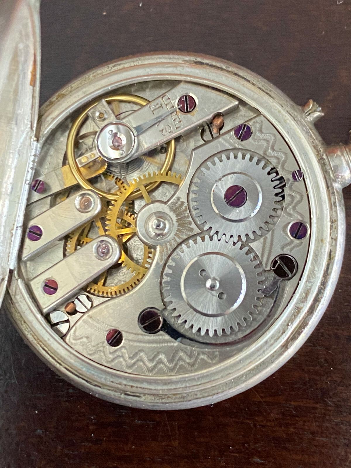 VINTAGE 35.6MM LOUIS JACOT POCKET WATCH, PIN SET, RUNNING GOOD