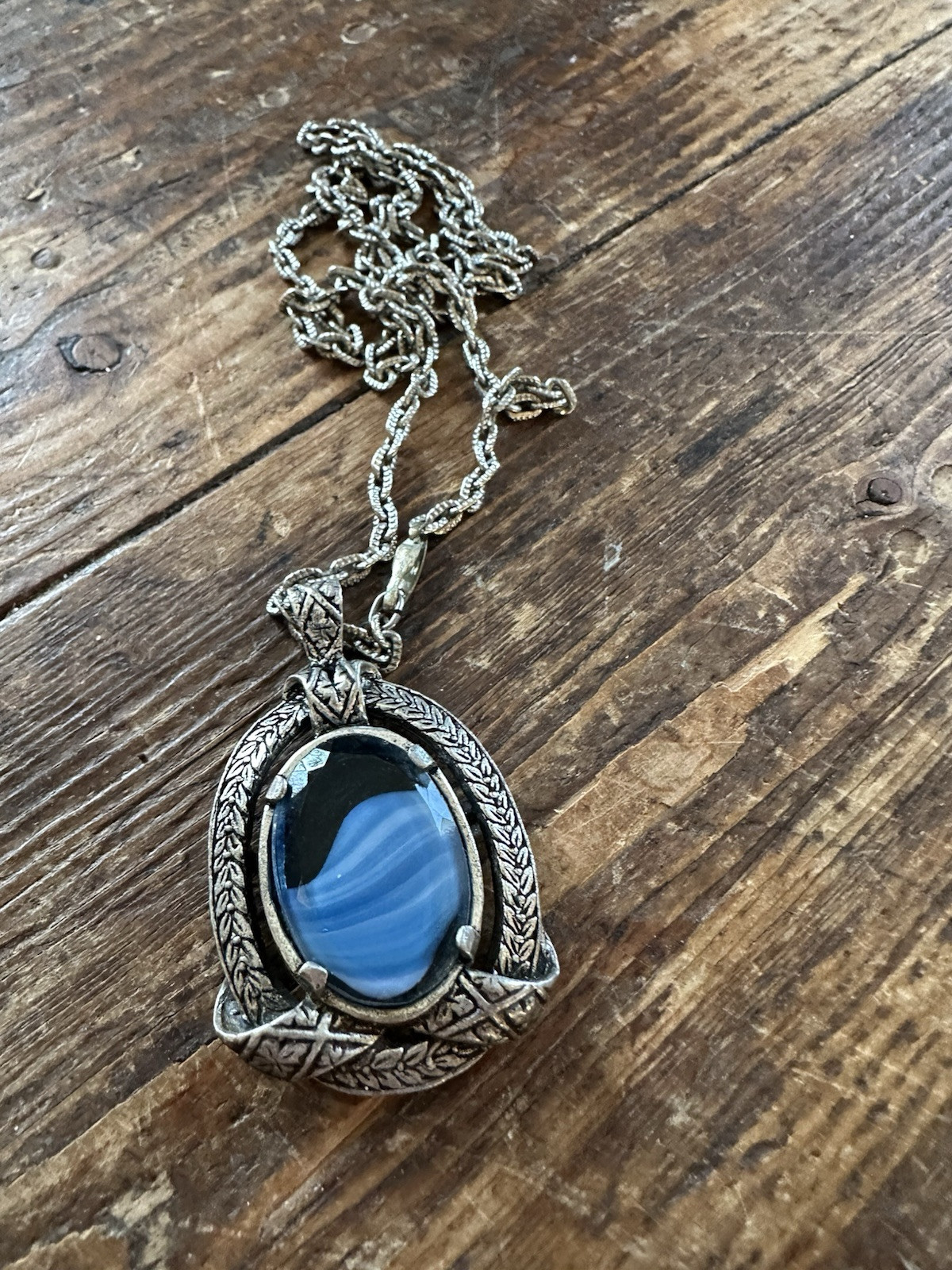 Pewter Necklace Norway Norwegian vintage estate 70’s Retro