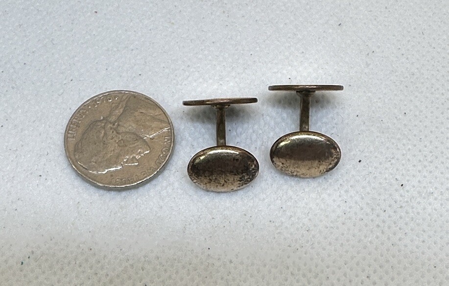Antique Engraved Gold Filled Mason Masonic Cufflinks Cuff Links – 5.59g