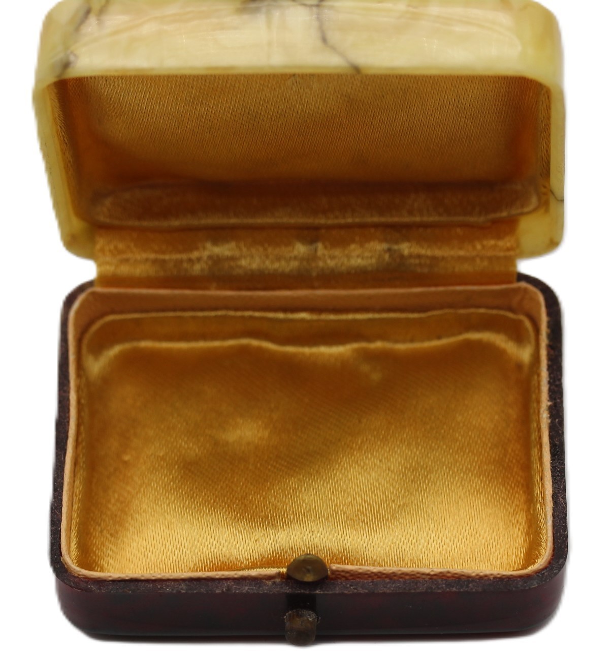 Bakelite Marbled Plastic Jewelry Box Jewelry Earrings Vintage