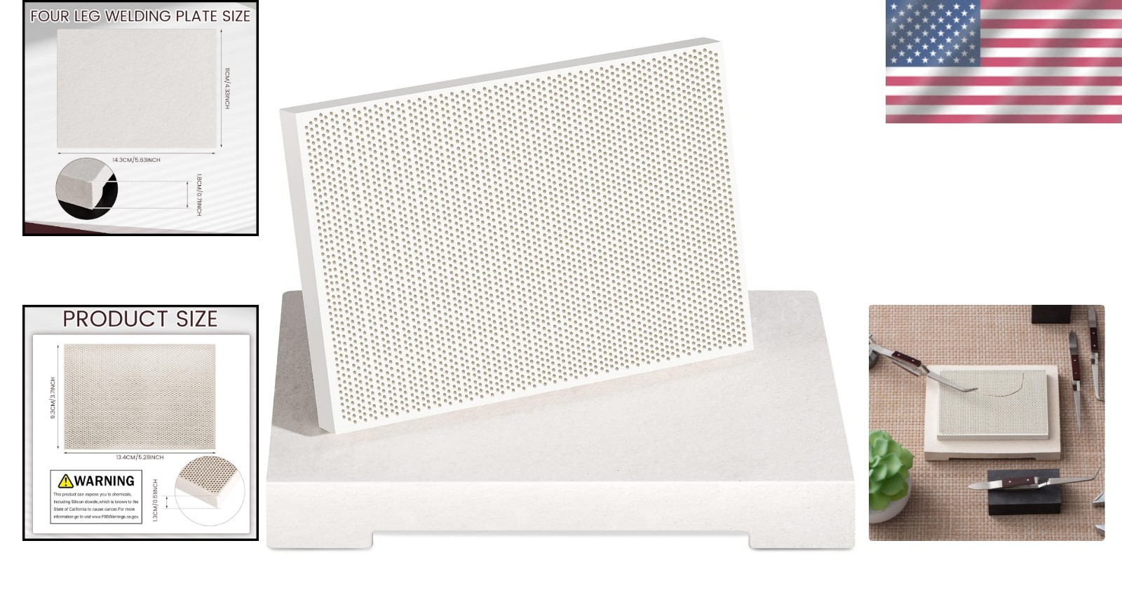 Ceramic Honeycomb Soldering Board Set – Heat Proof Mat for Jewelry Making Tools