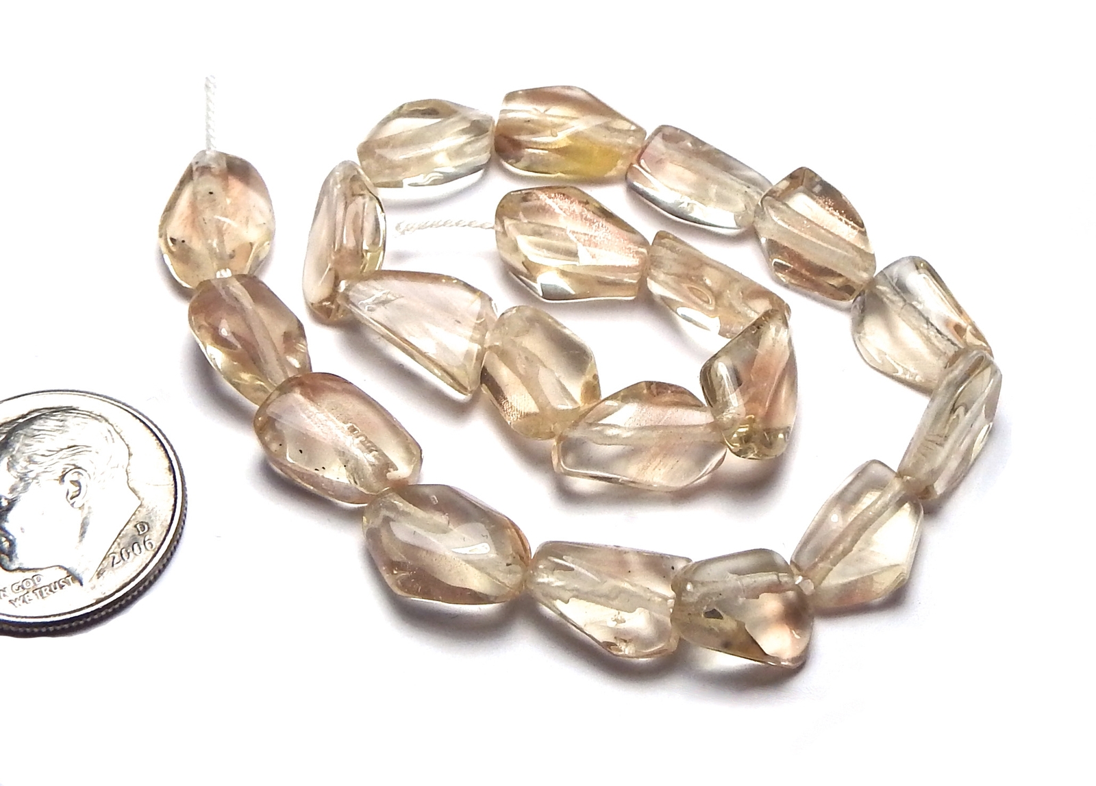 8 inch Strand OREGON SUNSTONE 10-12mm Nugget Beads NATURAL /N30