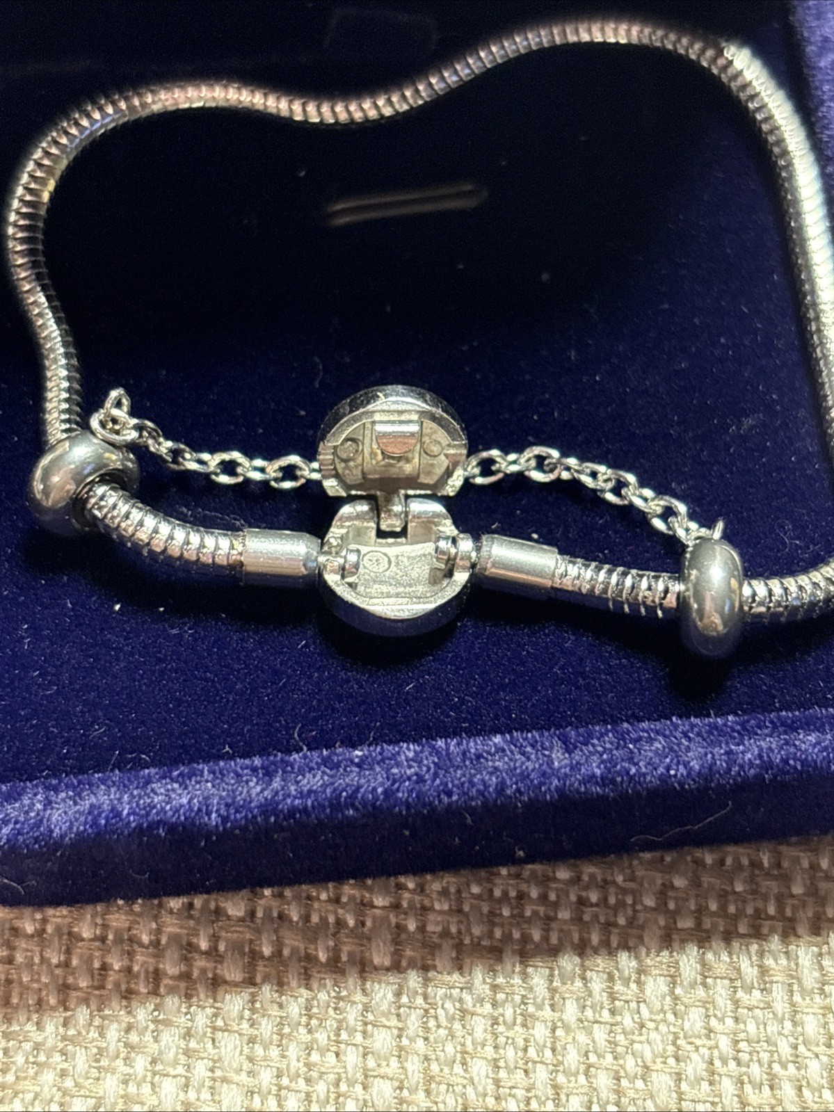 GNOCE Silver Metal Charm Bracelet approx 7in