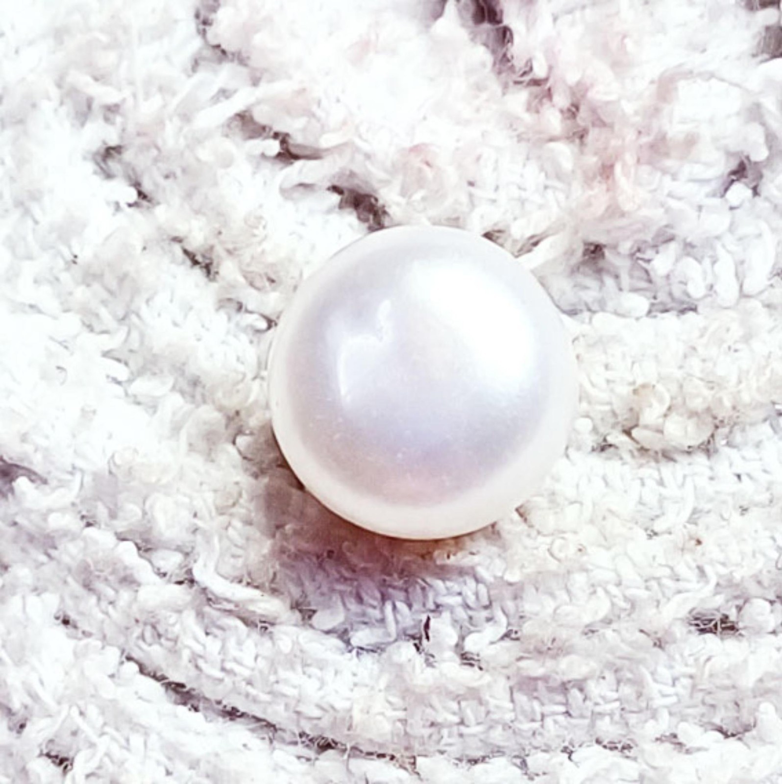100% Natural White Pearl 5.75 Ct Certified Loose Gemstone With Free Gift