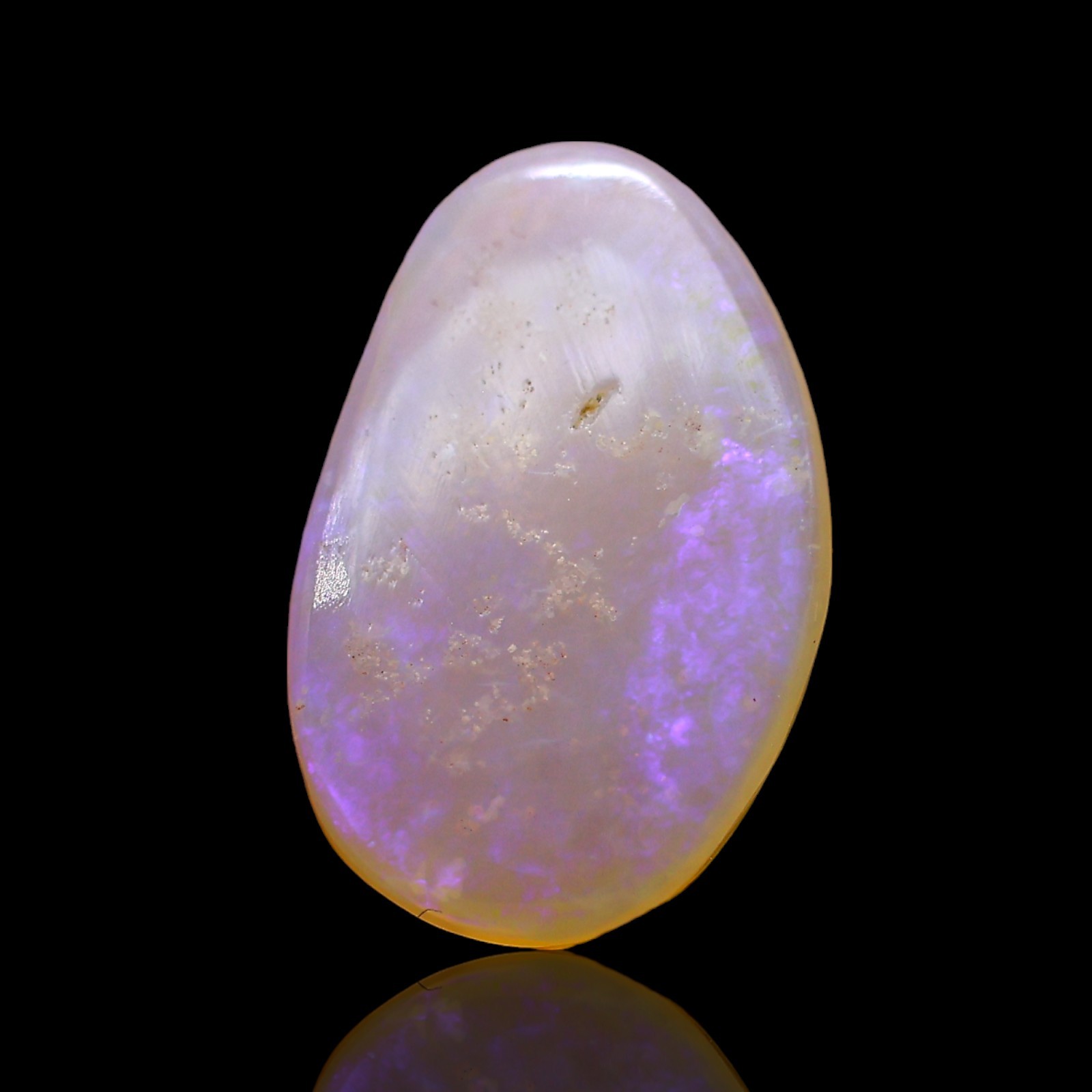 2.00 Cts Natural Australian Fire Opal Loose Healing Cabochon Gemstone 14x9x3 mm