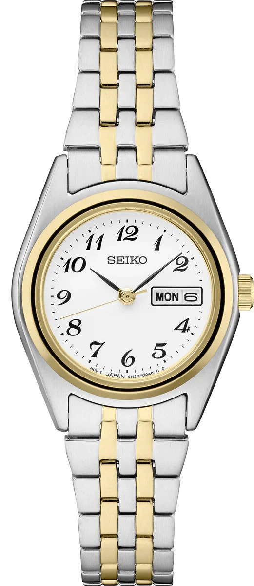 *BRAND NEW* Seiko Essentials White Dial Two-tone Stainless Women’s Watch SUR438