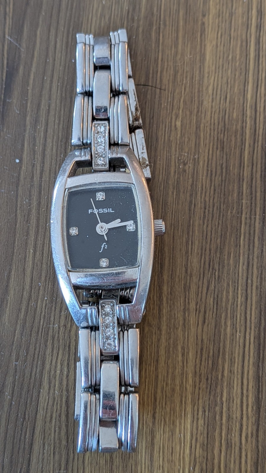Ladies Fossil Wrist watch Silver Toned ES9955 Untested