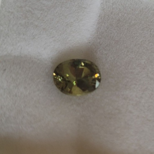 GIA Certified Demantoid Andradite Garnet 1.08cts Oval 6.90×5.48x 3.74mm Gemstone