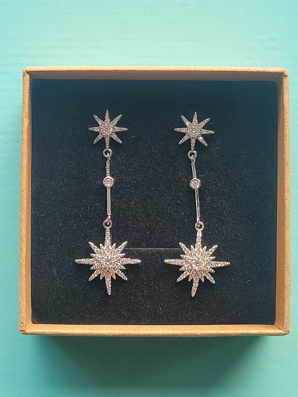 Catherine Princess of Wales Royal Replica Tsar starburst Drop earrings