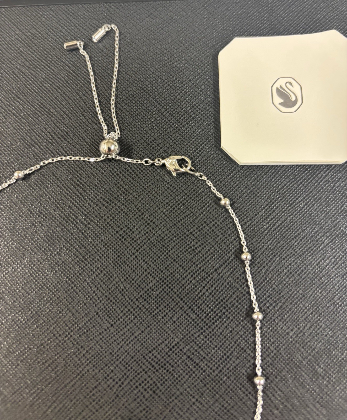 NEW Swarovski Una Angelic 5733116 Crystal Halo Slider Necklace Gift Box