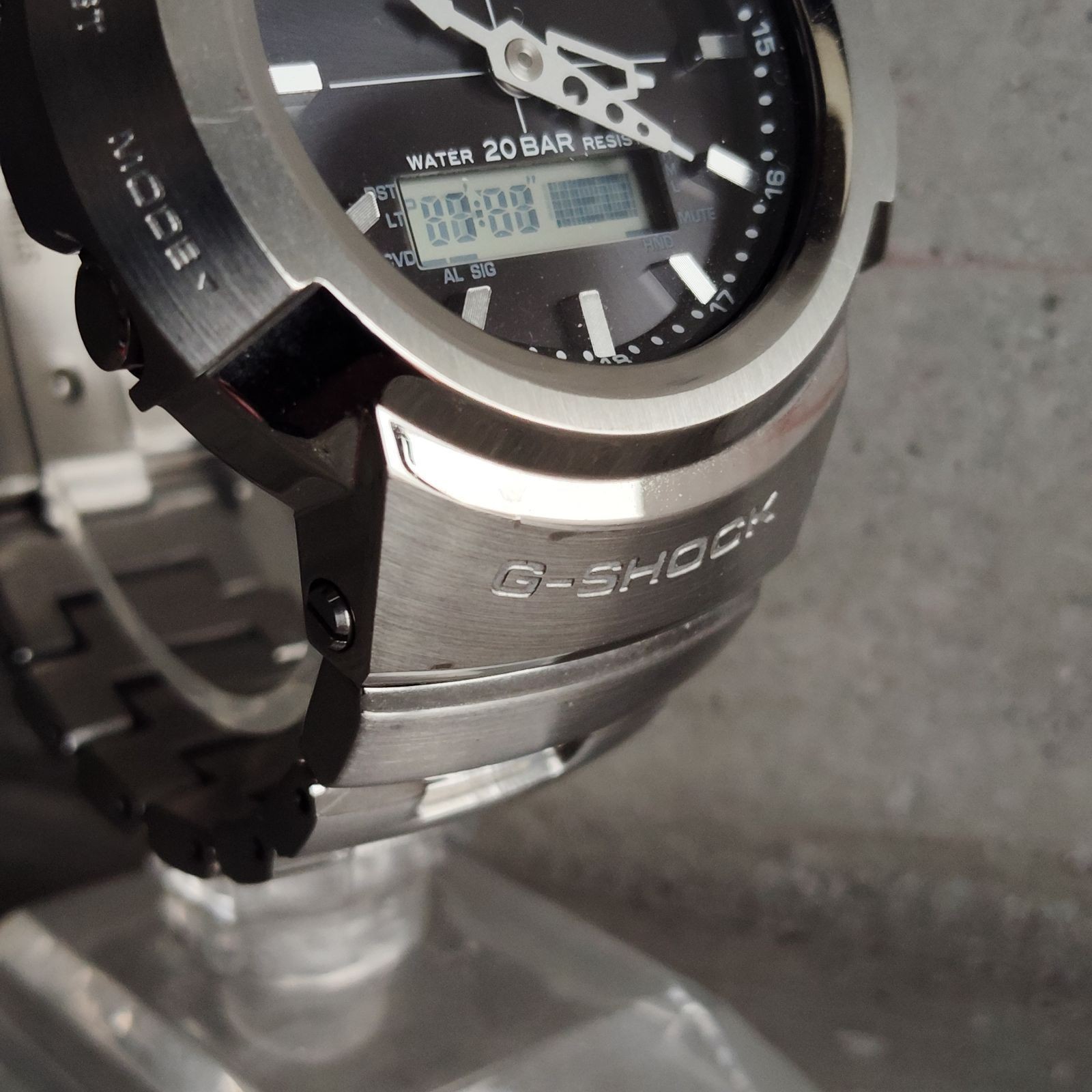 CASIO G-SHOCK FULL METAL AWM-500D-1AJF Silver Watch