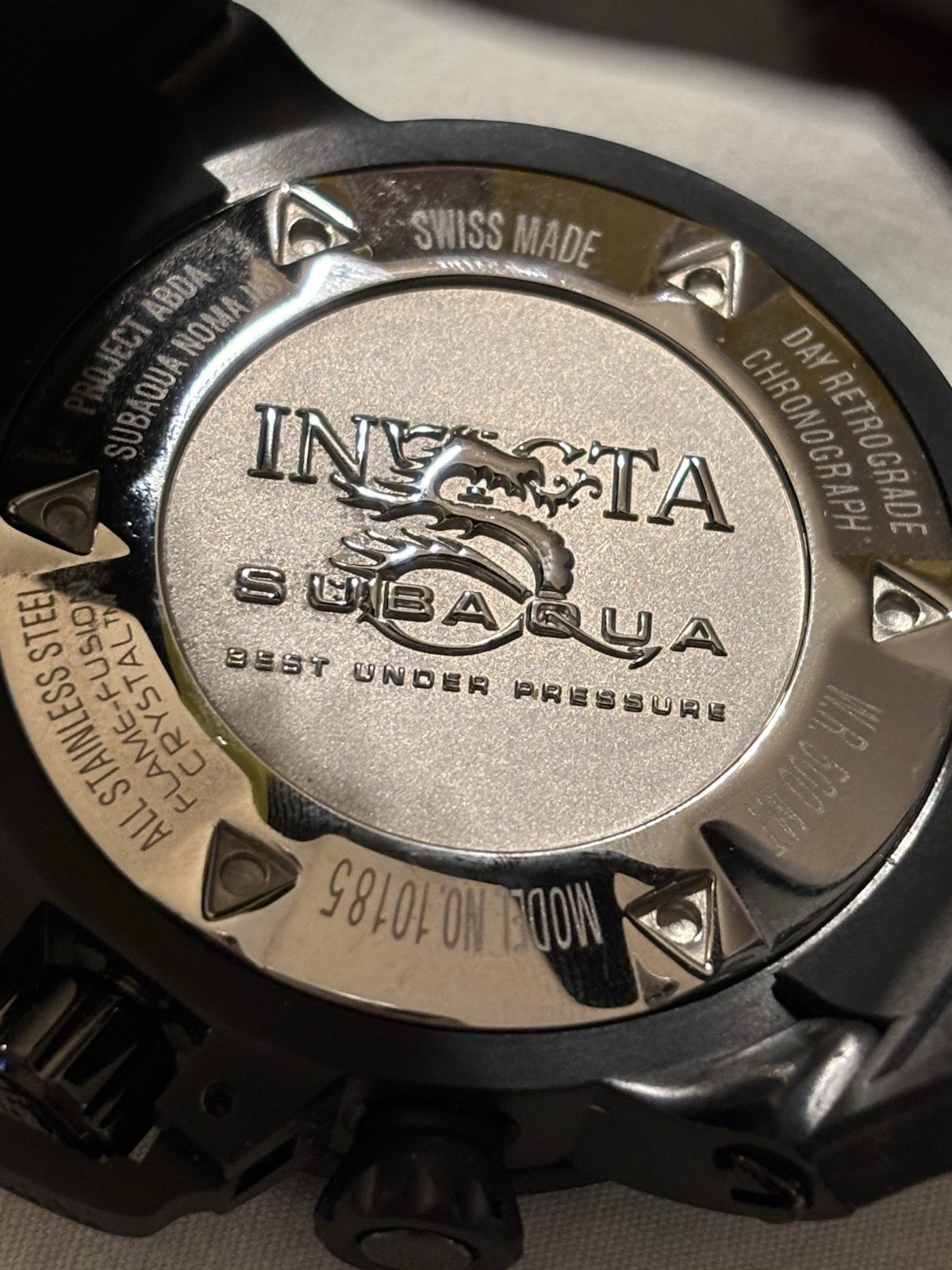 Invicta Subaqua Noma III Men’s Swiss Made Quartz Watch Black/Yellow model 10185