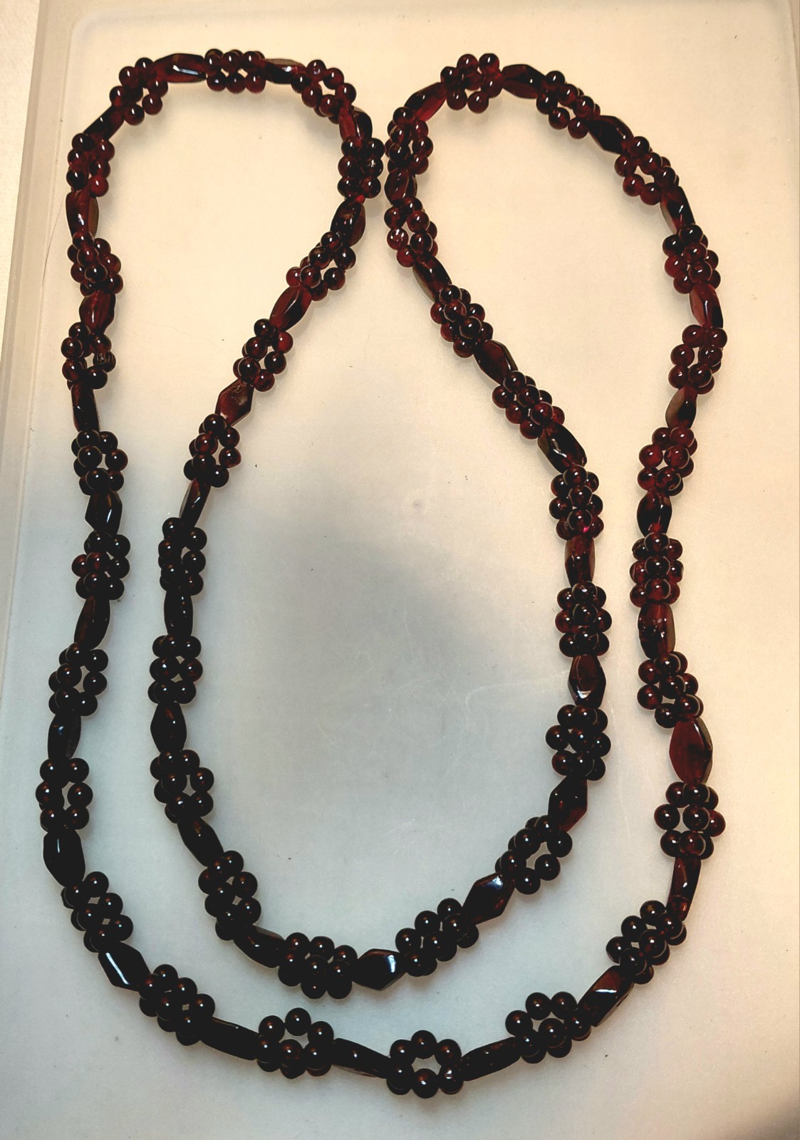 Vintage Natural Red Pyrope Garnet/Almandine Garnet Necklace Grape Clusters…