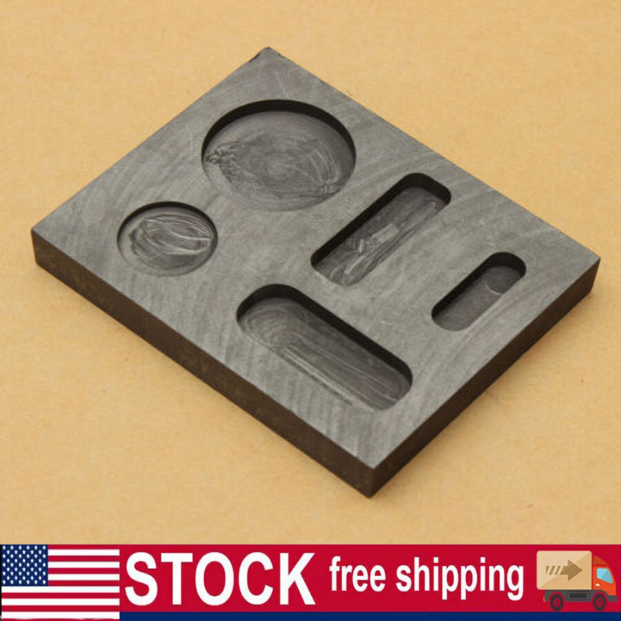 Gold Silver Graphite Ingot Mold Crucible For Melting Casting Refining