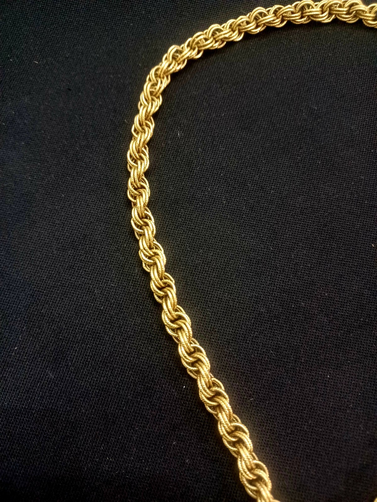 VTG 1961 Monet Bolero Gold Tone Lariat Necklace The Master Jewelers Book Piece