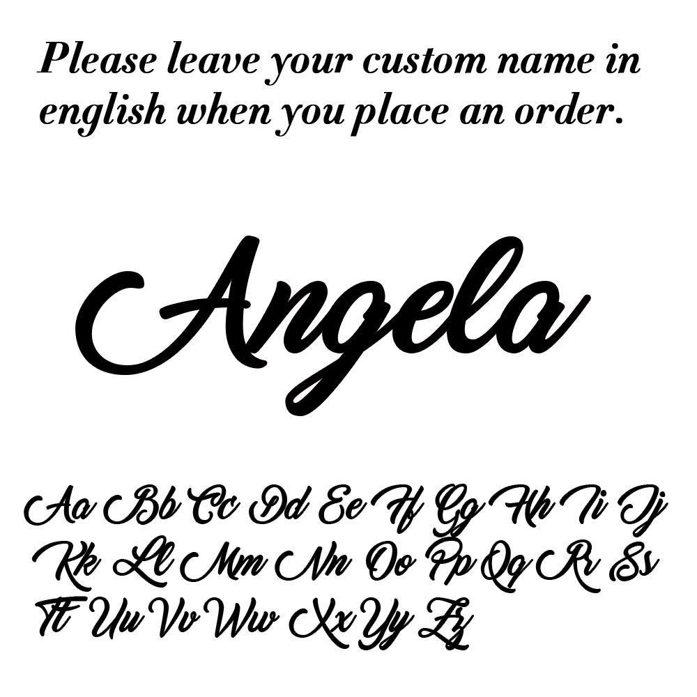 Personalized Name Necklace – Custom Script Pendant, Stainless Steel, Elegant Gif