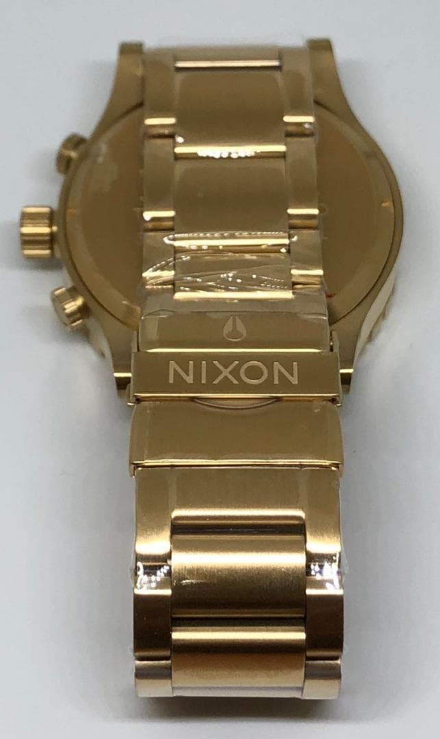 Nixon 51 30 A083 510 Gold Black Quartz Watch 30 ATM 300m Water Resistant