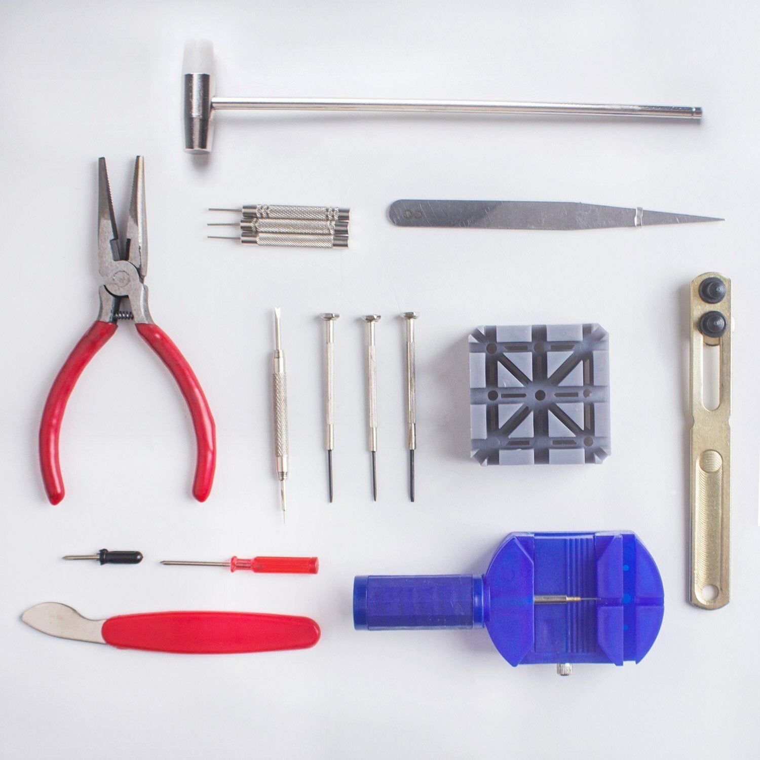 16pc Watch Repair Tool Kit Watch Back Opener Watch Strap Remover Repair Tool Set
