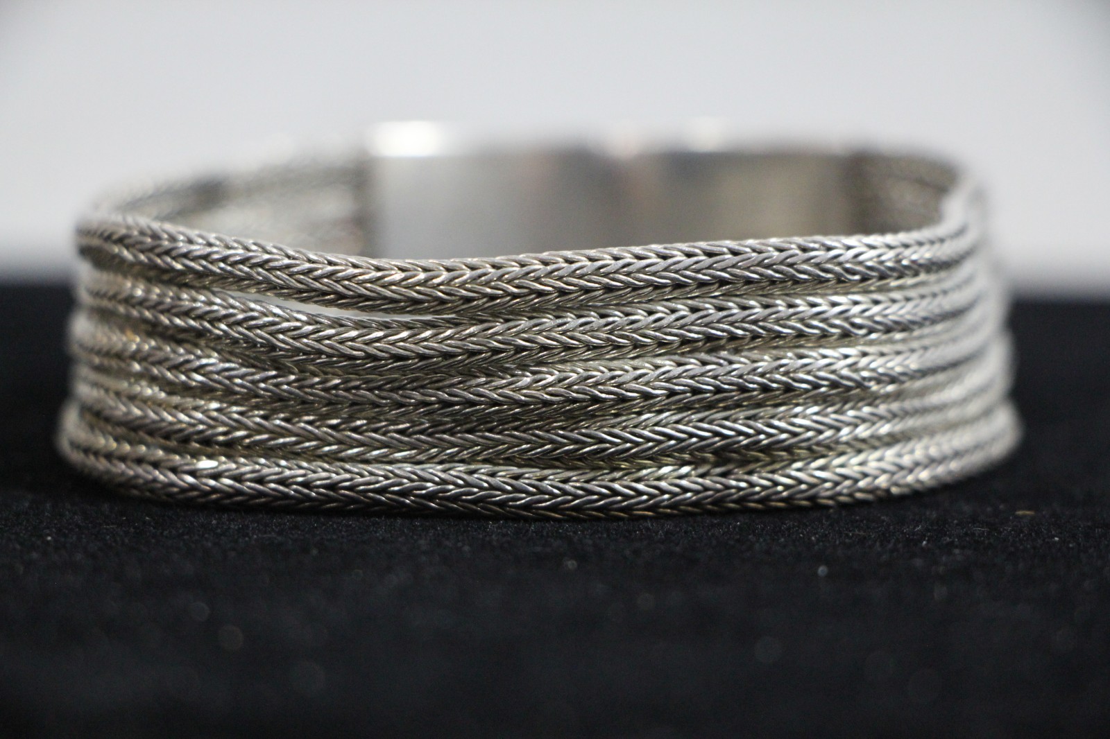 Vintage – 925 Sterling Silver – Floral – Chain – Bracelet – Size 20 cm.