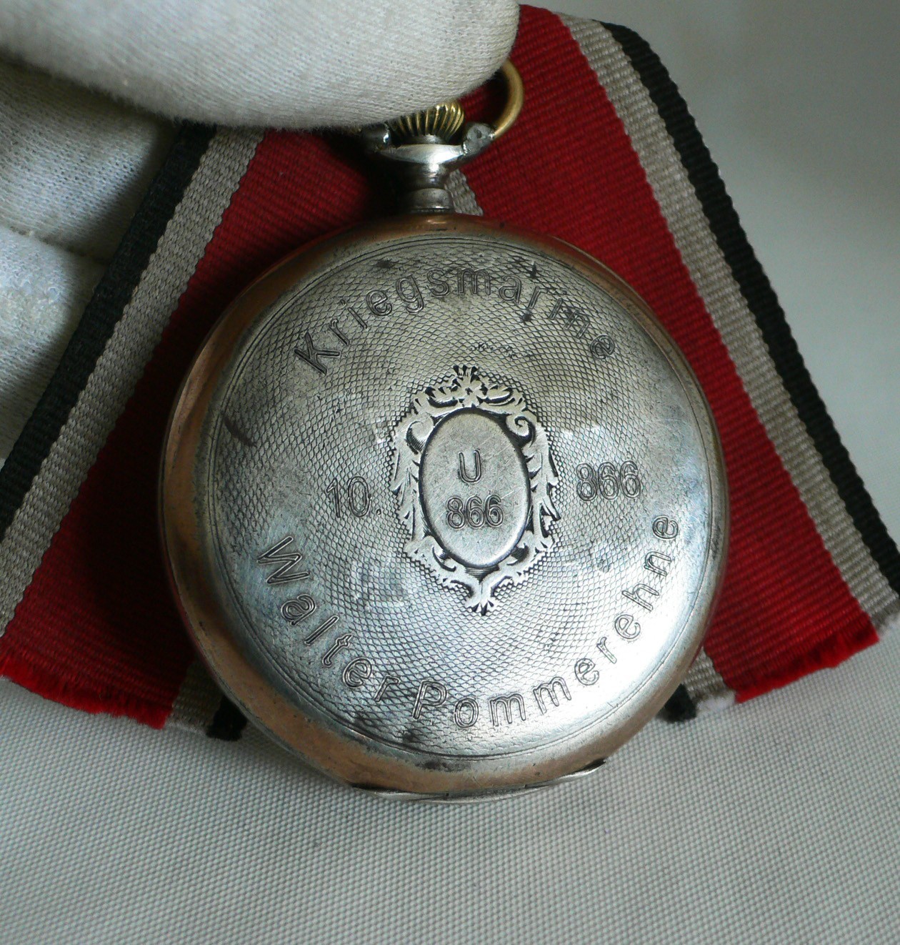 WATCH GERMAN WW2 U-Boat U-866 10.FL Kriegsmarine Navy Chopard L.U.C Pocket Watch