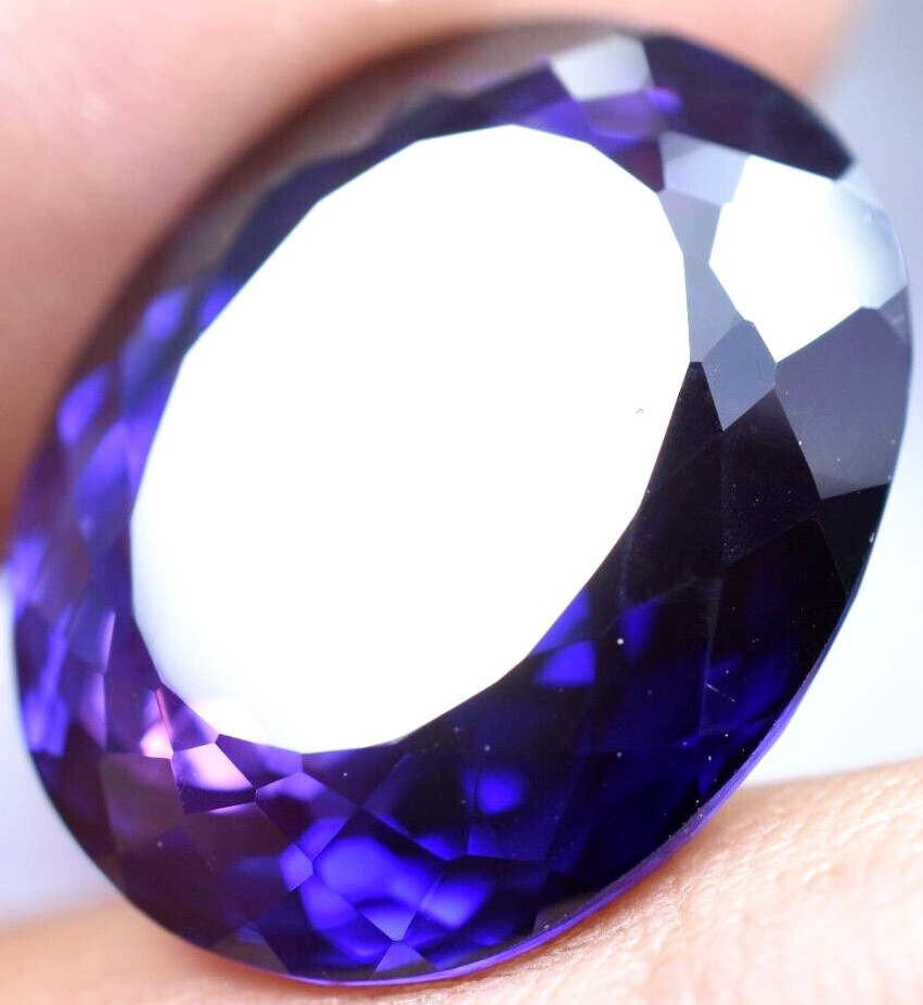 Natural 28.50 Ct Boysenberry Sapphire GGL Certified fabulous Loose Gemstone