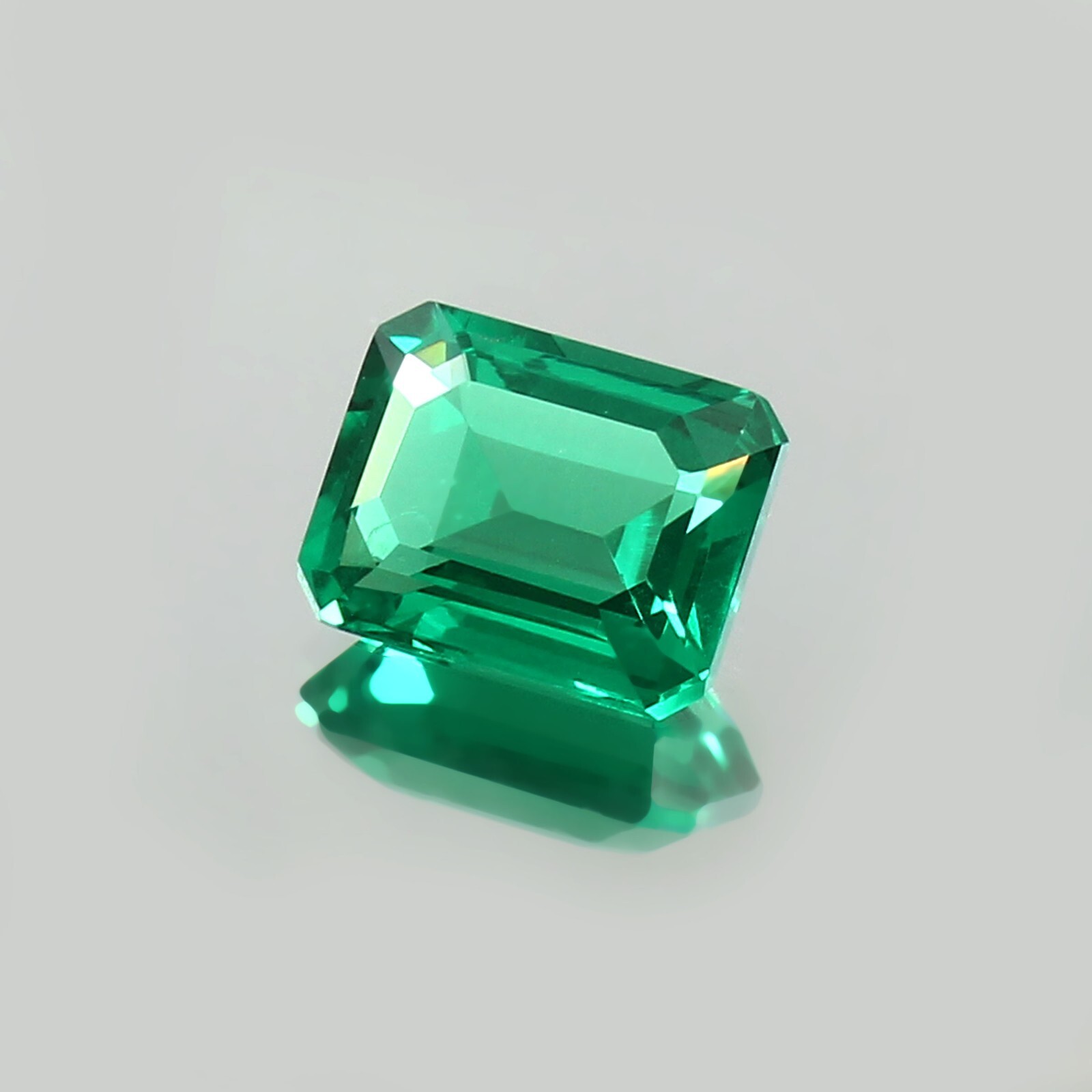 Best Quality Lab Grown Nanocrystal Emerald Octagon Cut Gemstone 3×4-16x22mm,1pcs