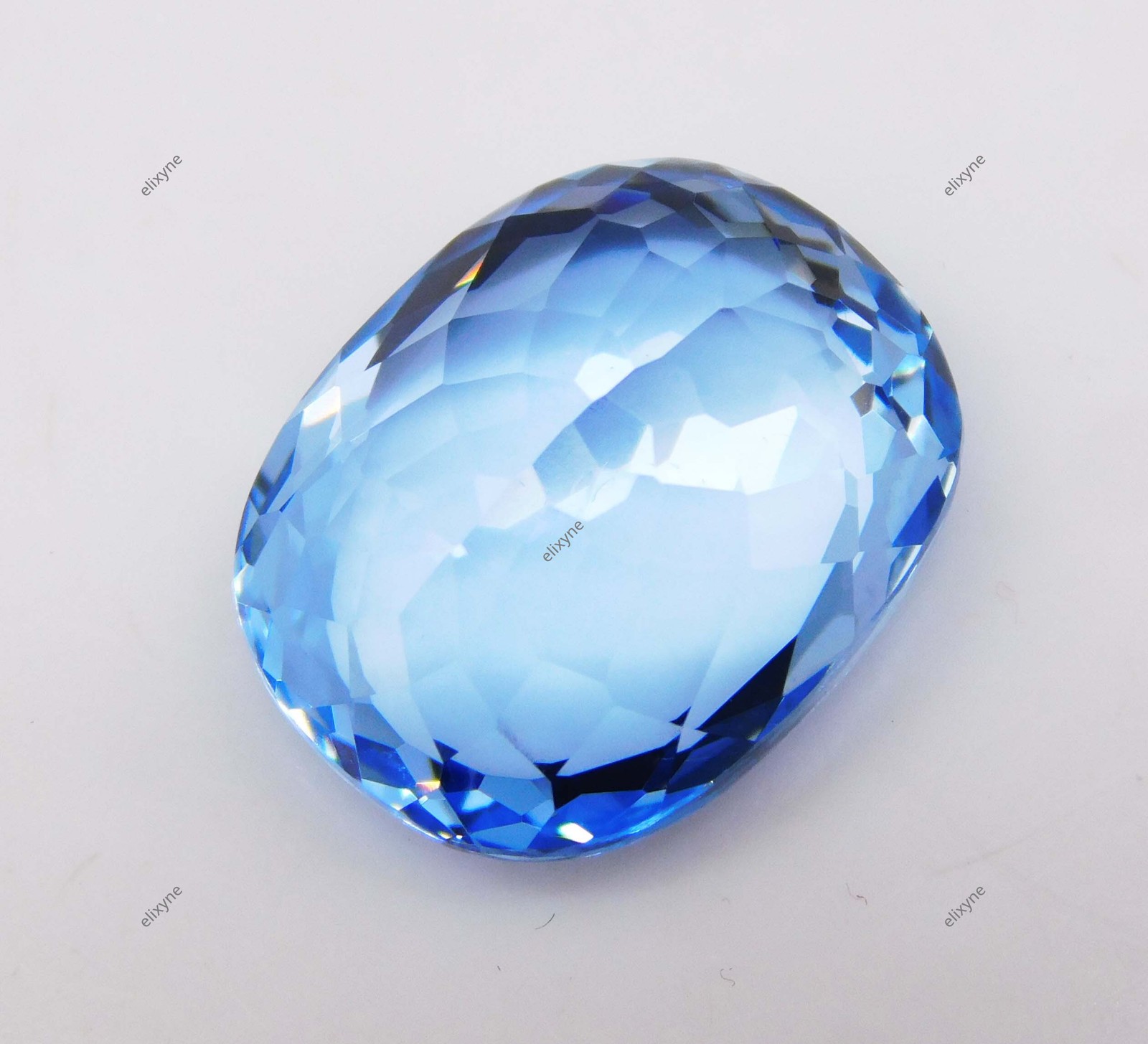 Natural Sea Blue Sapphire 21.25 Ct Cushion Cut Certified Flawless Loose Gemstone