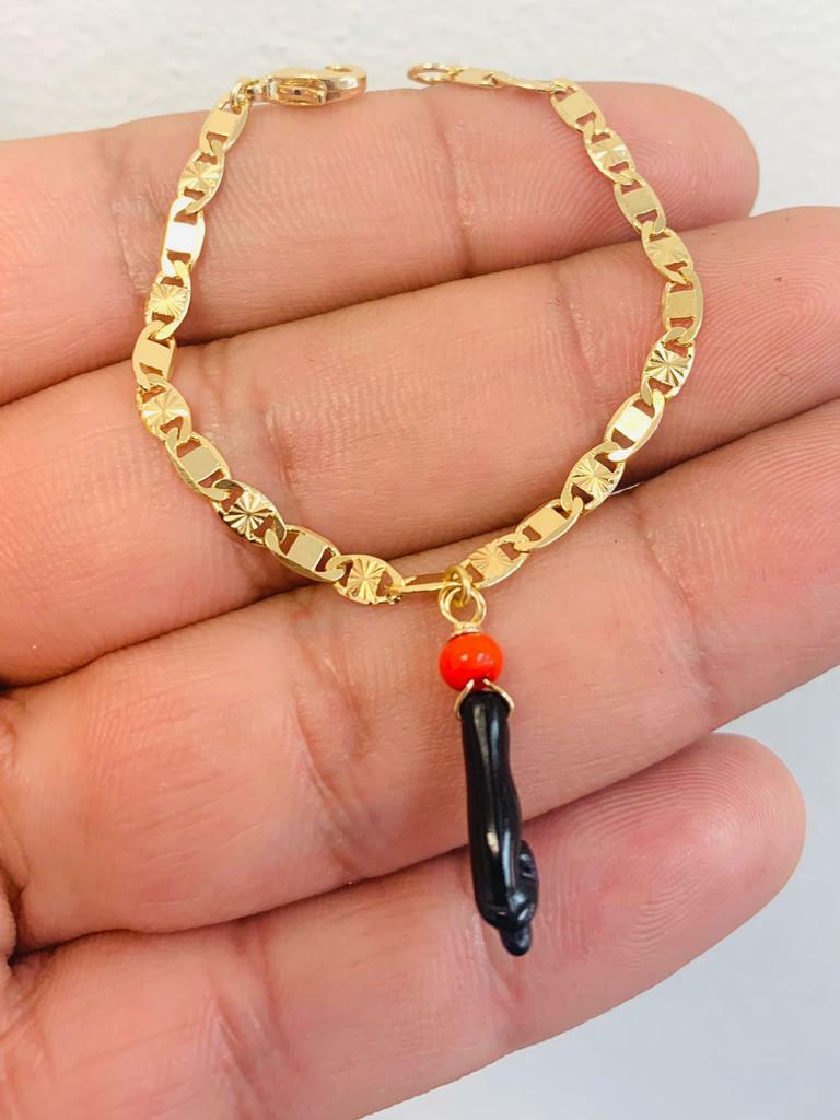 Newborn Baby/Children’s Boy/Girls/Mom’s/Dad’s Valentino Azabache Hand Bracelet.