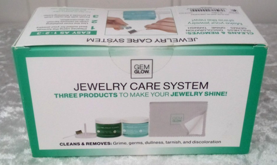 Gem Glow Jewelry Care System Cleaning Kit Liquid Fine & Delicate Cleaner Cloth