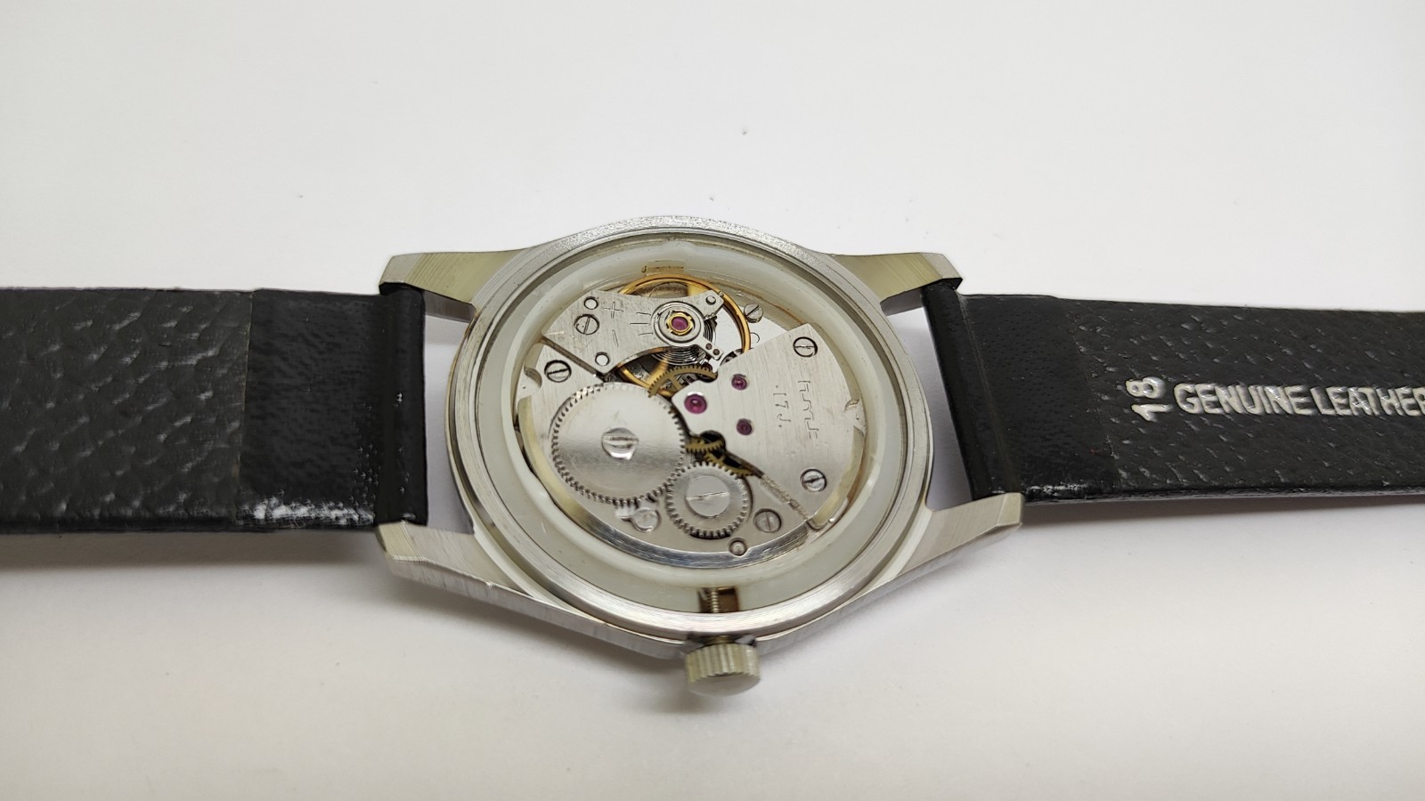 Vintage Hmt Pilot Black Dial 17 Jewels Para Shock Mechanical hand winding Watch