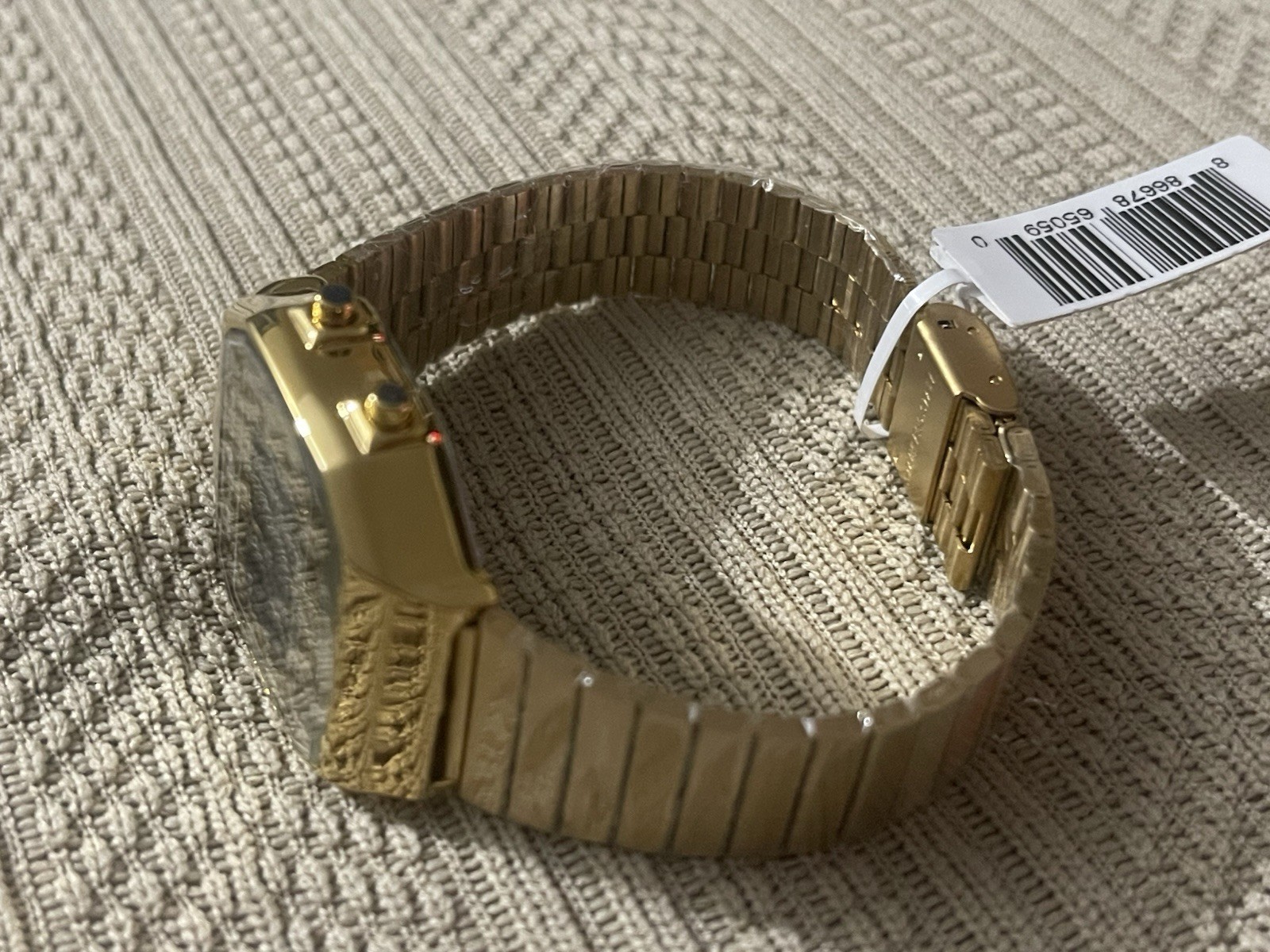 Activa x Invicta Unisex Digital 39mm Gold Stainless Steel Watch