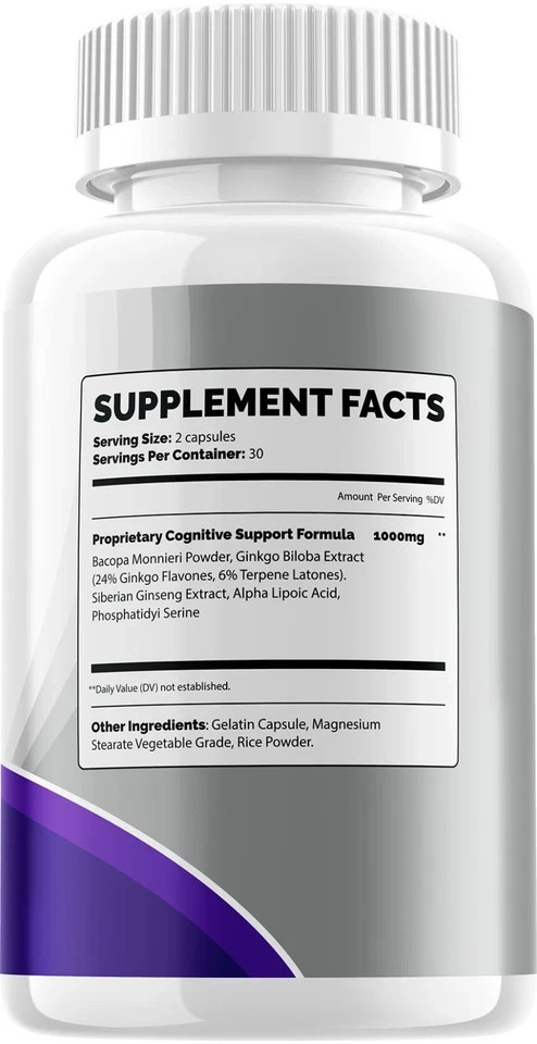 (5 Pack) Neurocept Supplement Capsules – Neurocept Natural Blend Memory Focus