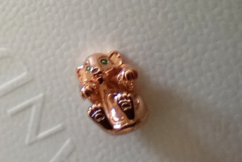 PANDORA 14k gold Plated Disney The Lion King Nala Charm 783250C01 MET