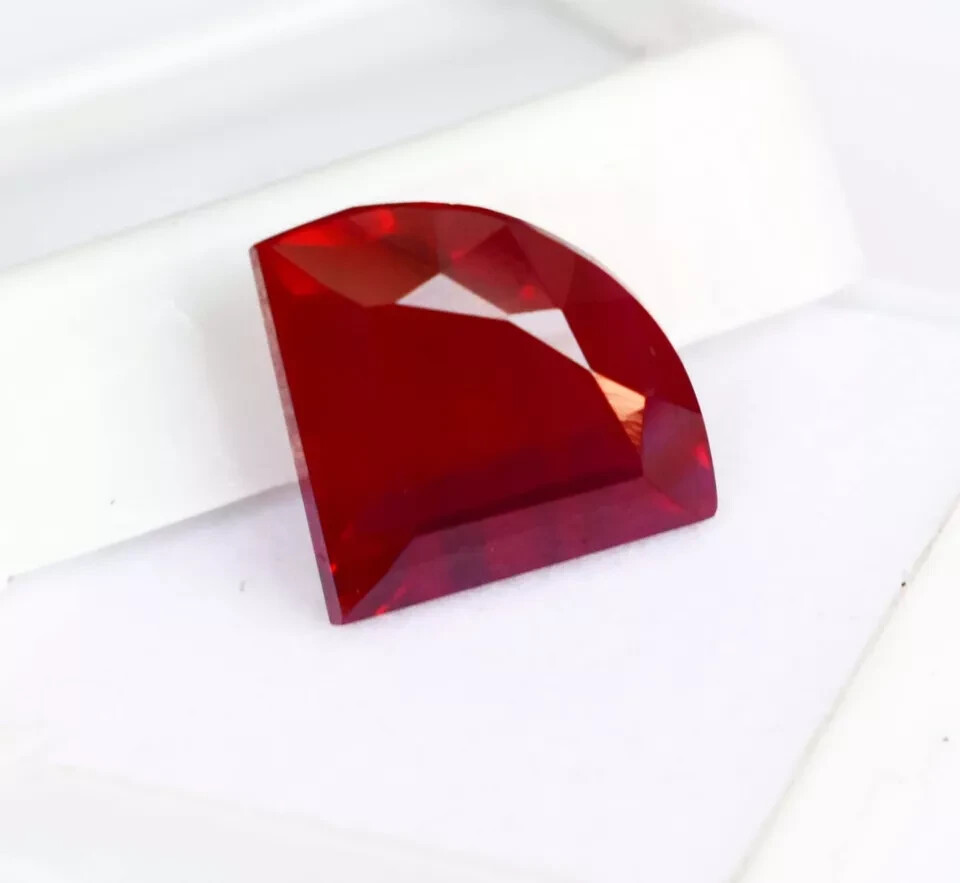 Natural 11 Ct Ruby Red Fancy Shape Certified Loose Gemstone With Free Gift
